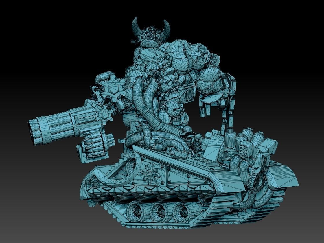 Tank Demon Megapack 3D print model_31