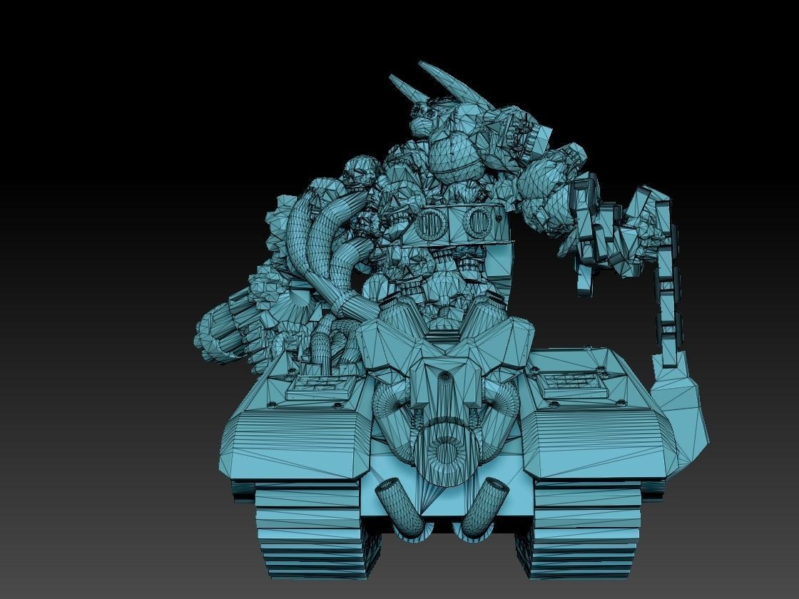 Tank Demon Megapack 3D print model_25