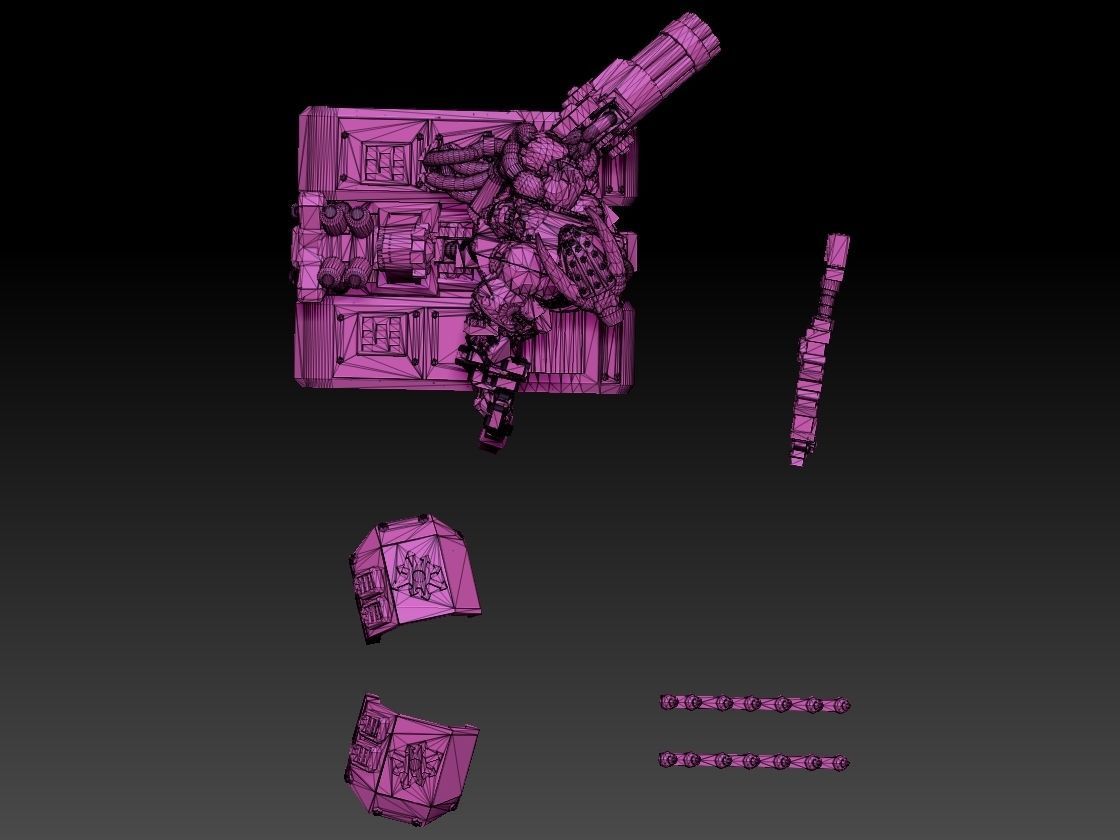 Tank Demon Megapack 3D print model_30