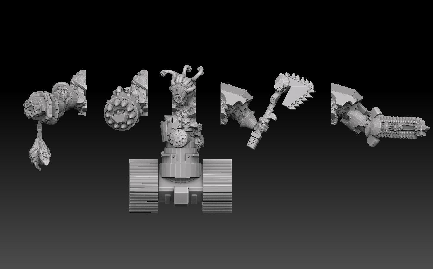 Tank Demon Megapack 3D print model_8