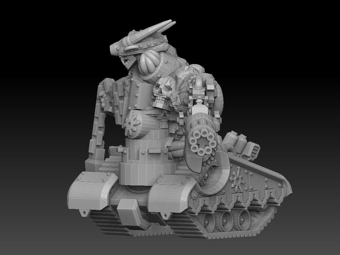Tank Demon Megapack 3D print model_19
