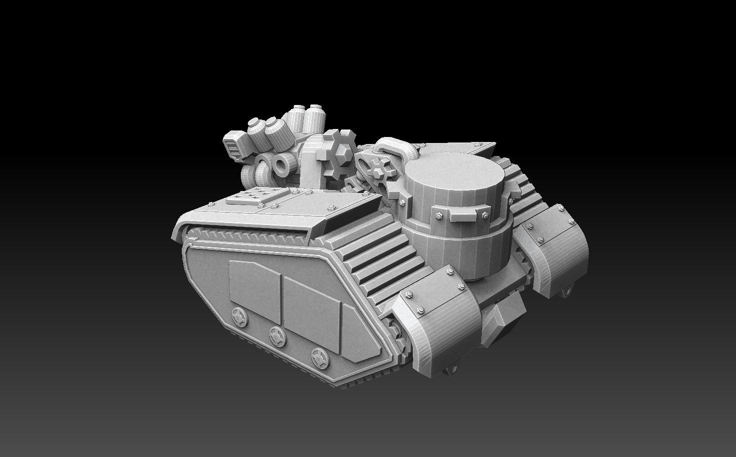 Tank Demon Megapack 3D print model_32