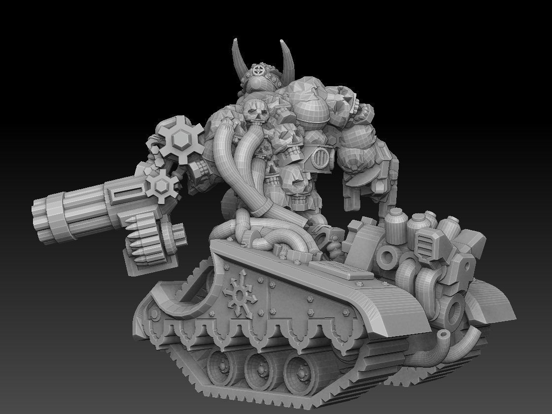 Tank Demon Megapack 3D print model_4