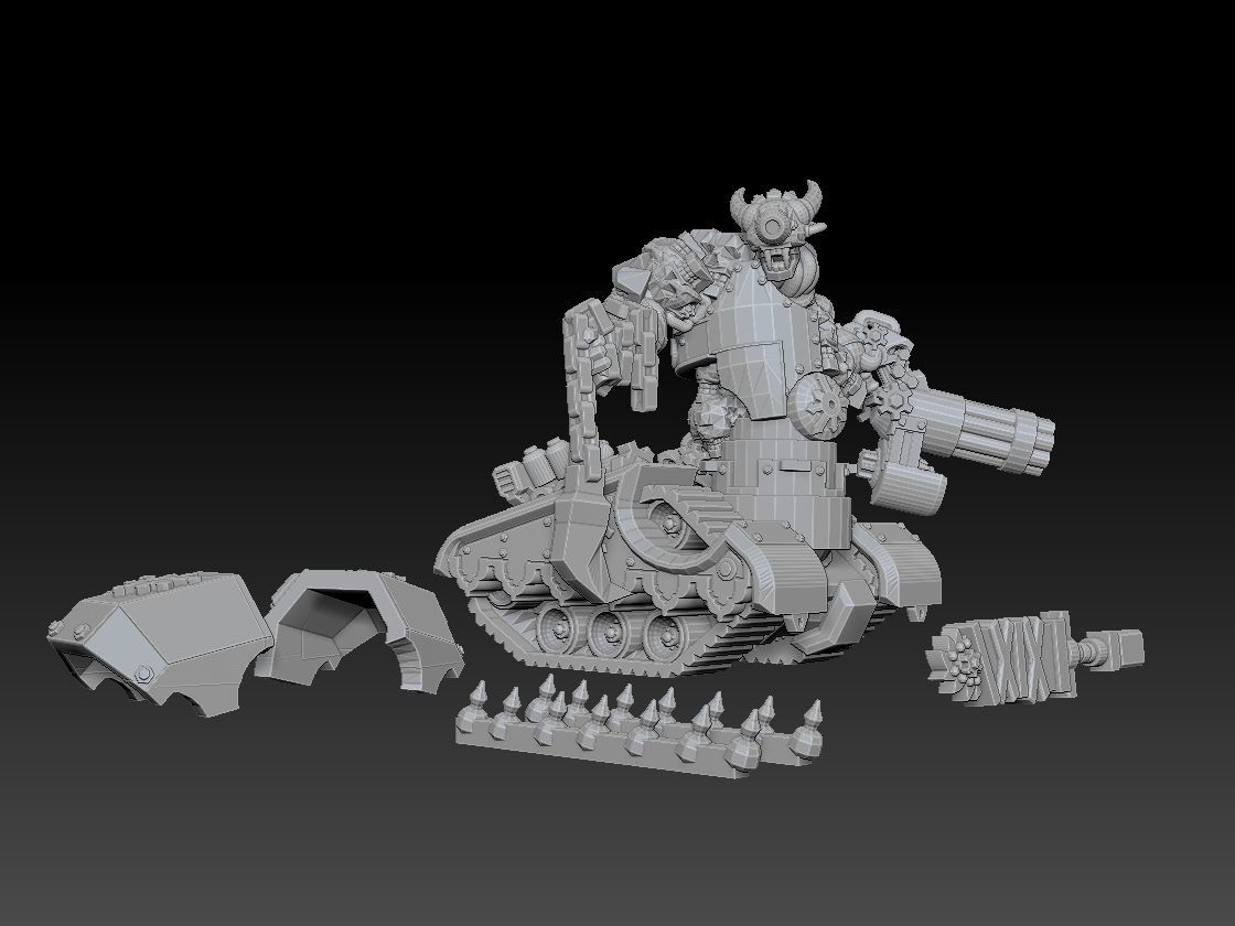 Tank Demon Megapack 3D print model_12
