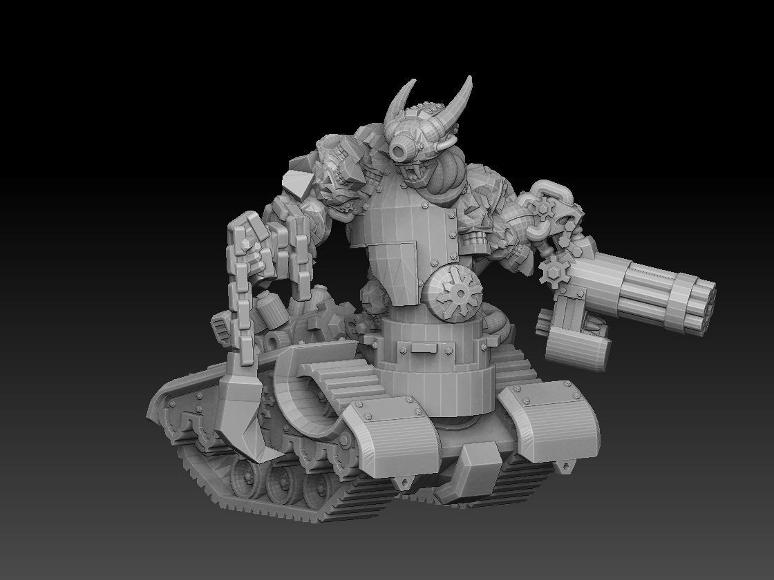 Tank Demon Megapack 3D print model_21