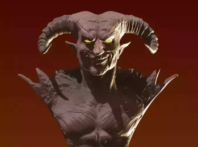 Demon Printable STL  3D print model