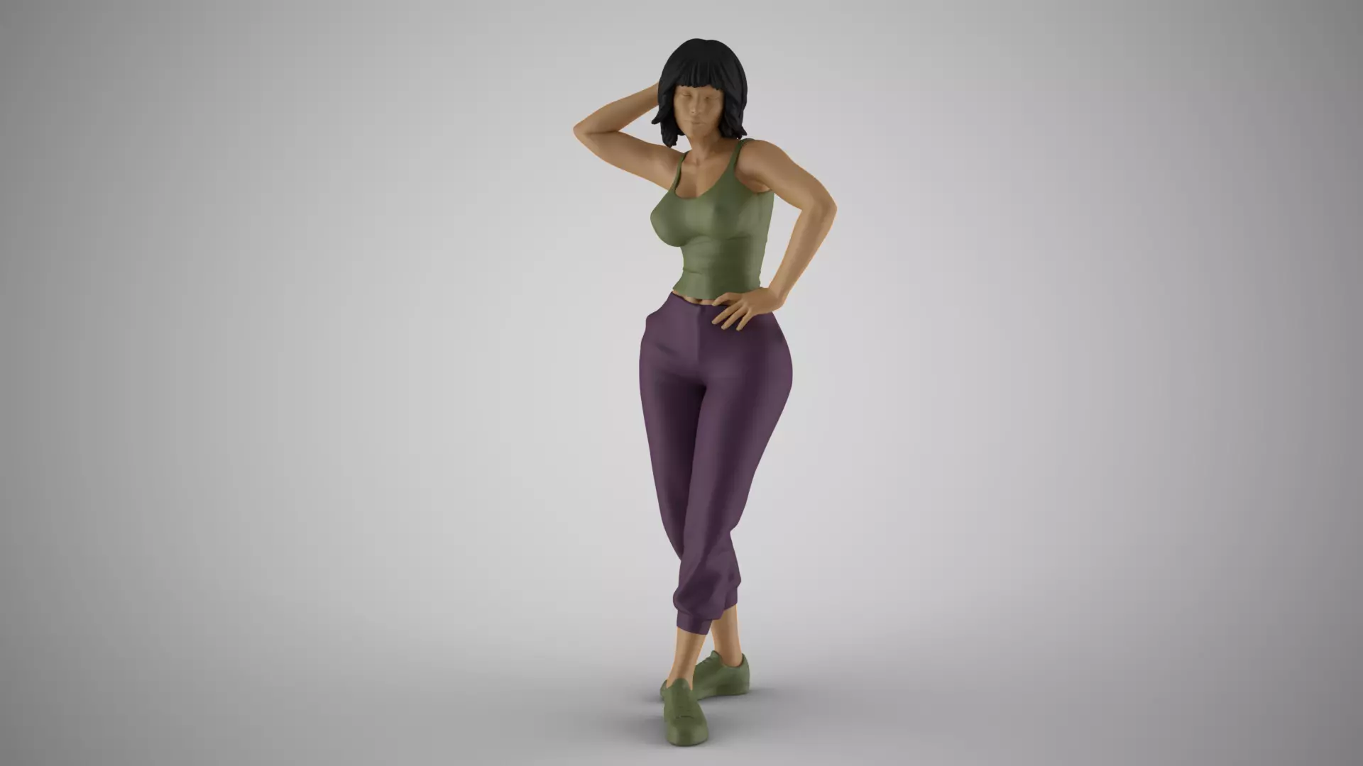 Bum Girl 3D print model