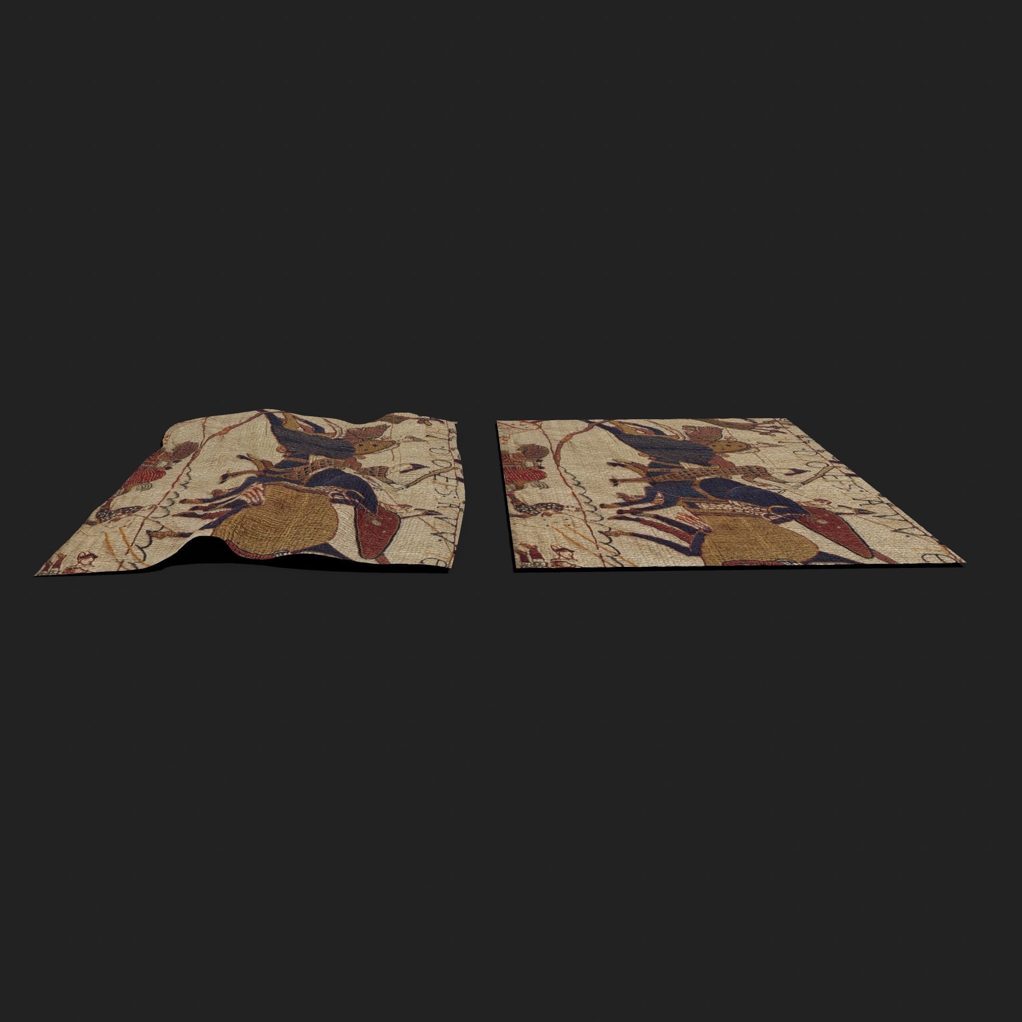 Bayeux Tapestry Low-poly 3D model_3