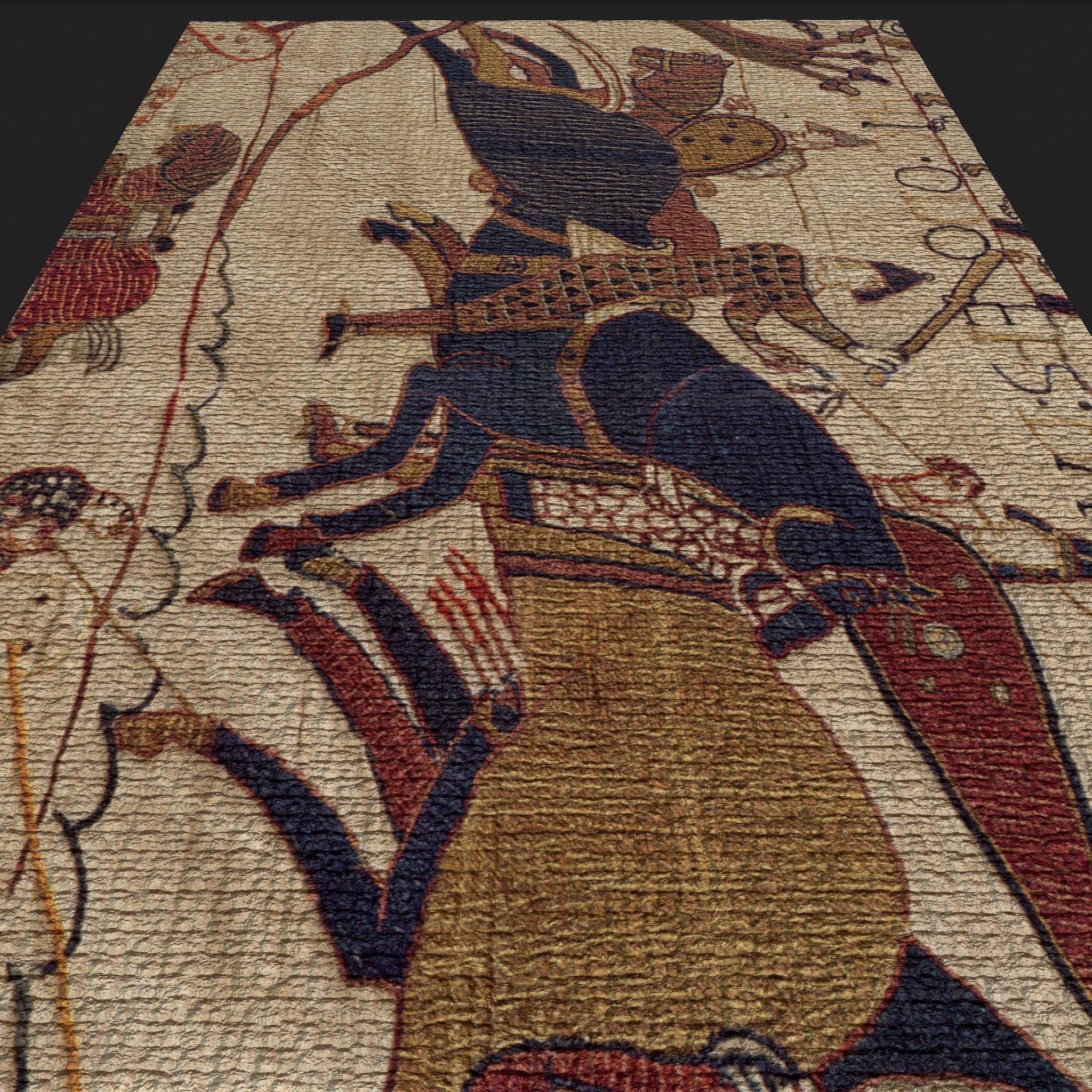 Bayeux Tapestry Low-poly 3D model_22