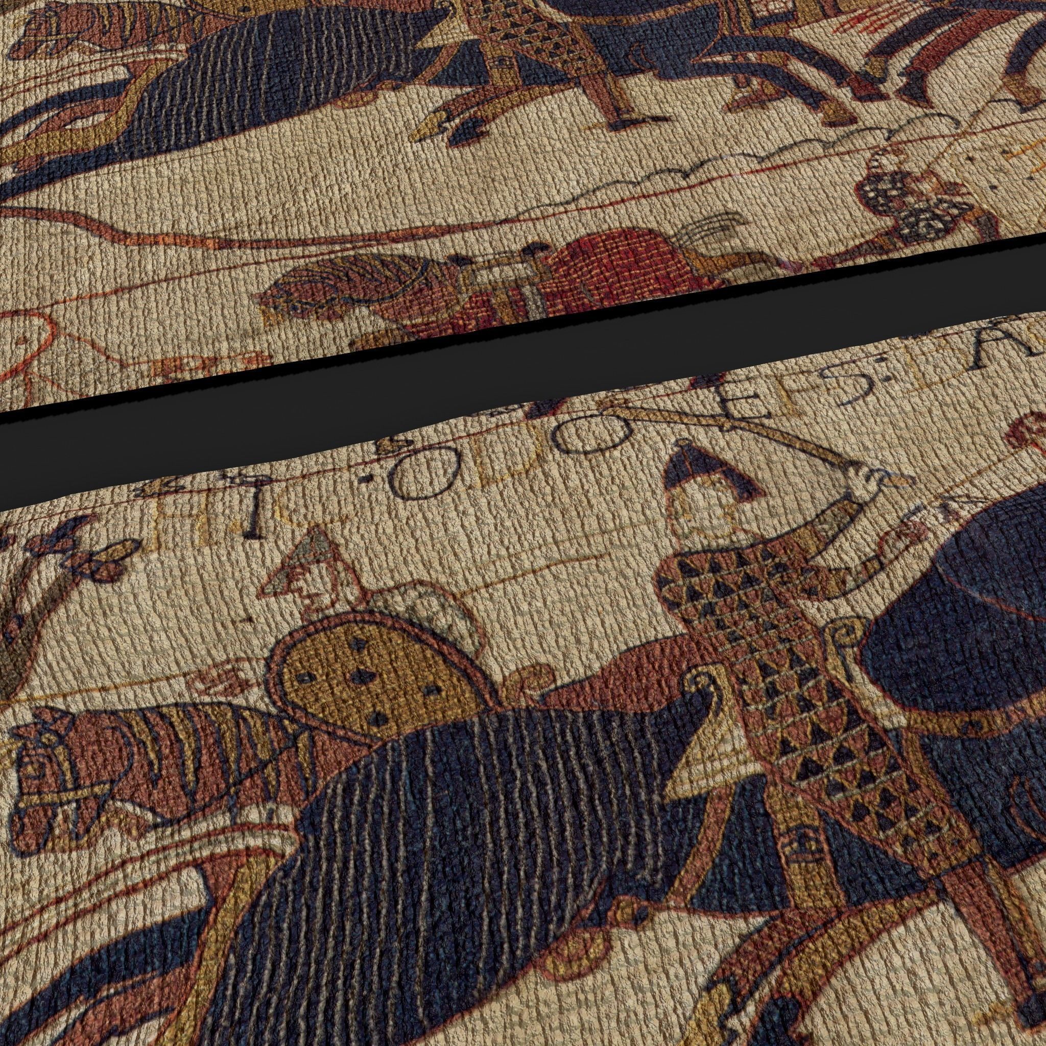 Bayeux Tapestry Low-poly 3D model_23