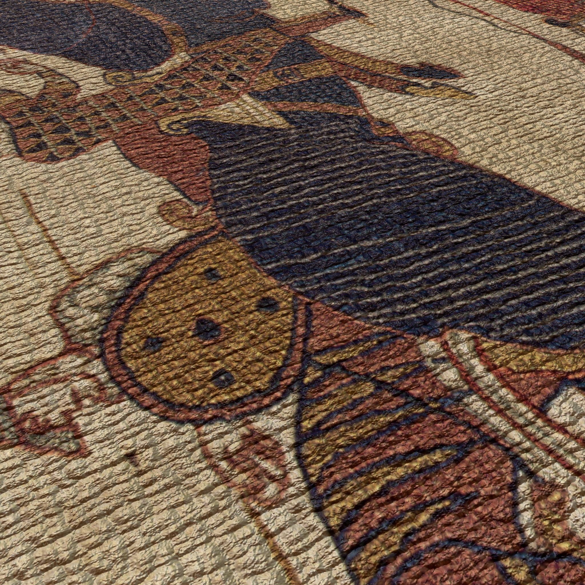 Bayeux Tapestry Low-poly 3D model_19