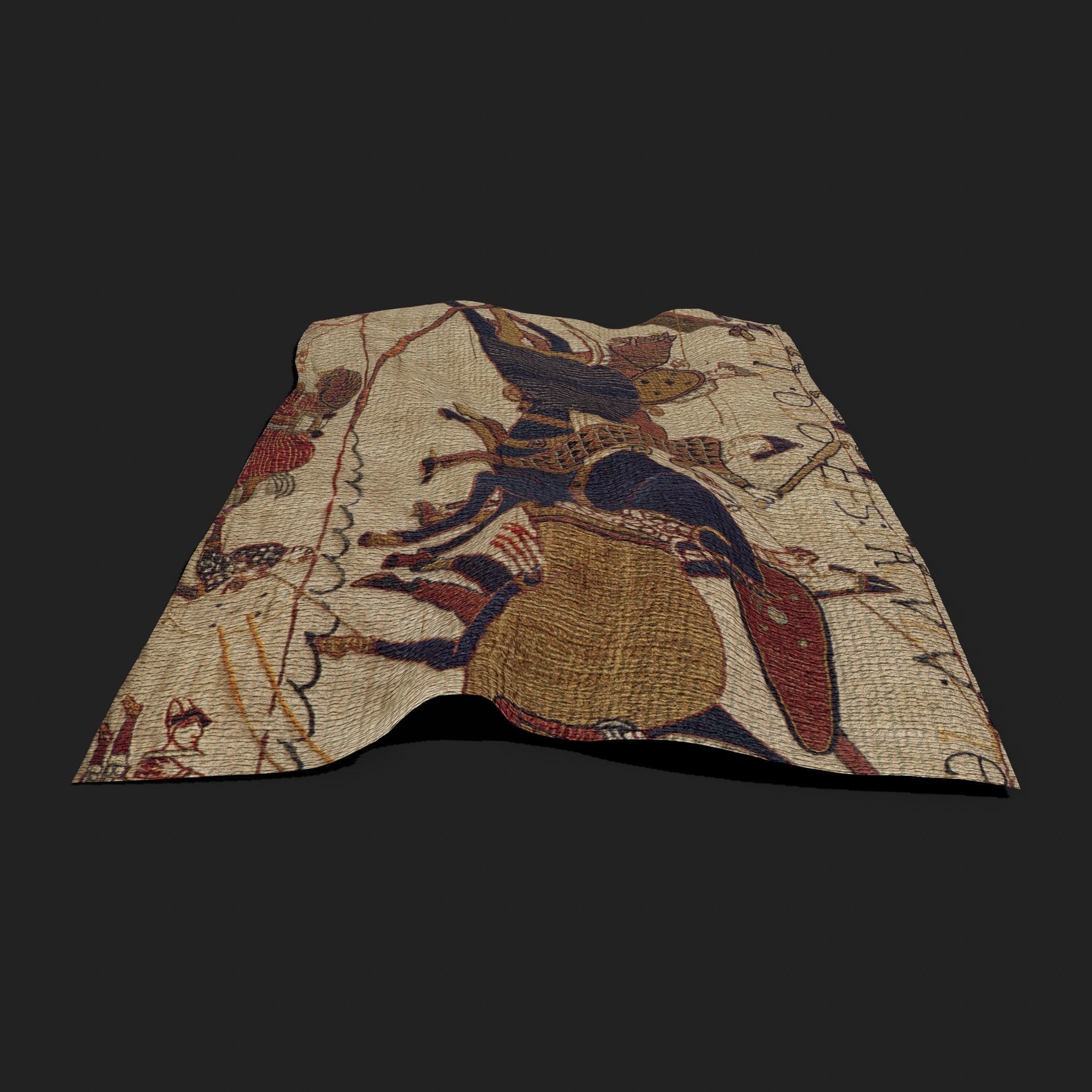 Bayeux Tapestry Low-poly 3D model_2