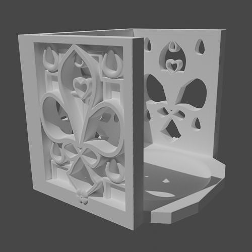 Gothic Candle holder 3D print model