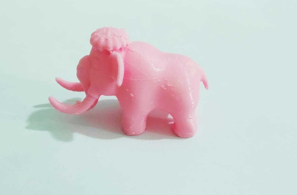 A cute Mammoth to decorate and play 3D print model_8