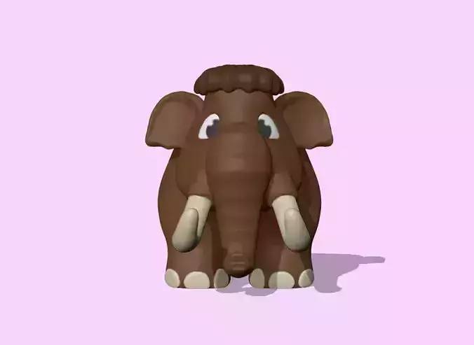 A cute Mammoth to decorate and play