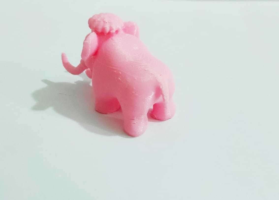 A cute Mammoth to decorate and play 3D print model_9