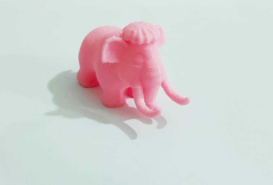 A cute Mammoth to decorate and play 3D print model_4