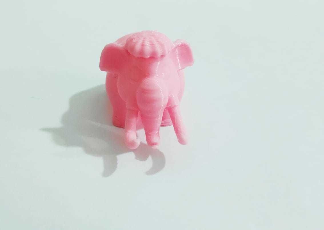 A cute Mammoth to decorate and play 3D print model_3