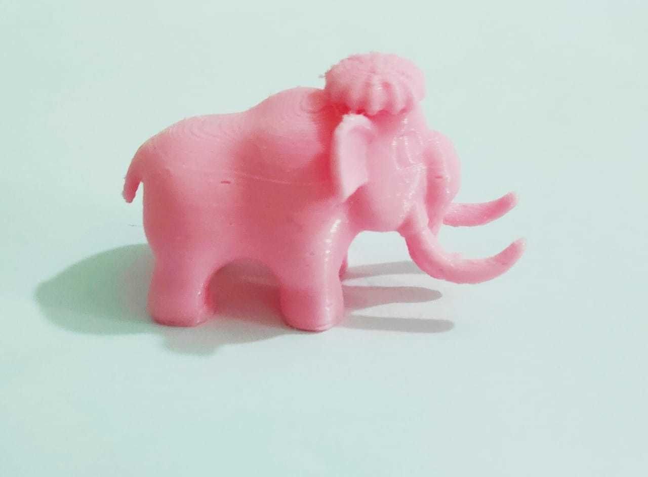 A cute Mammoth to decorate and play 3D print model_5