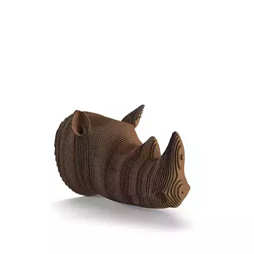 Rhino Head CNC cardboard