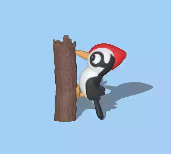 A cute Woodpecker to decorate and play