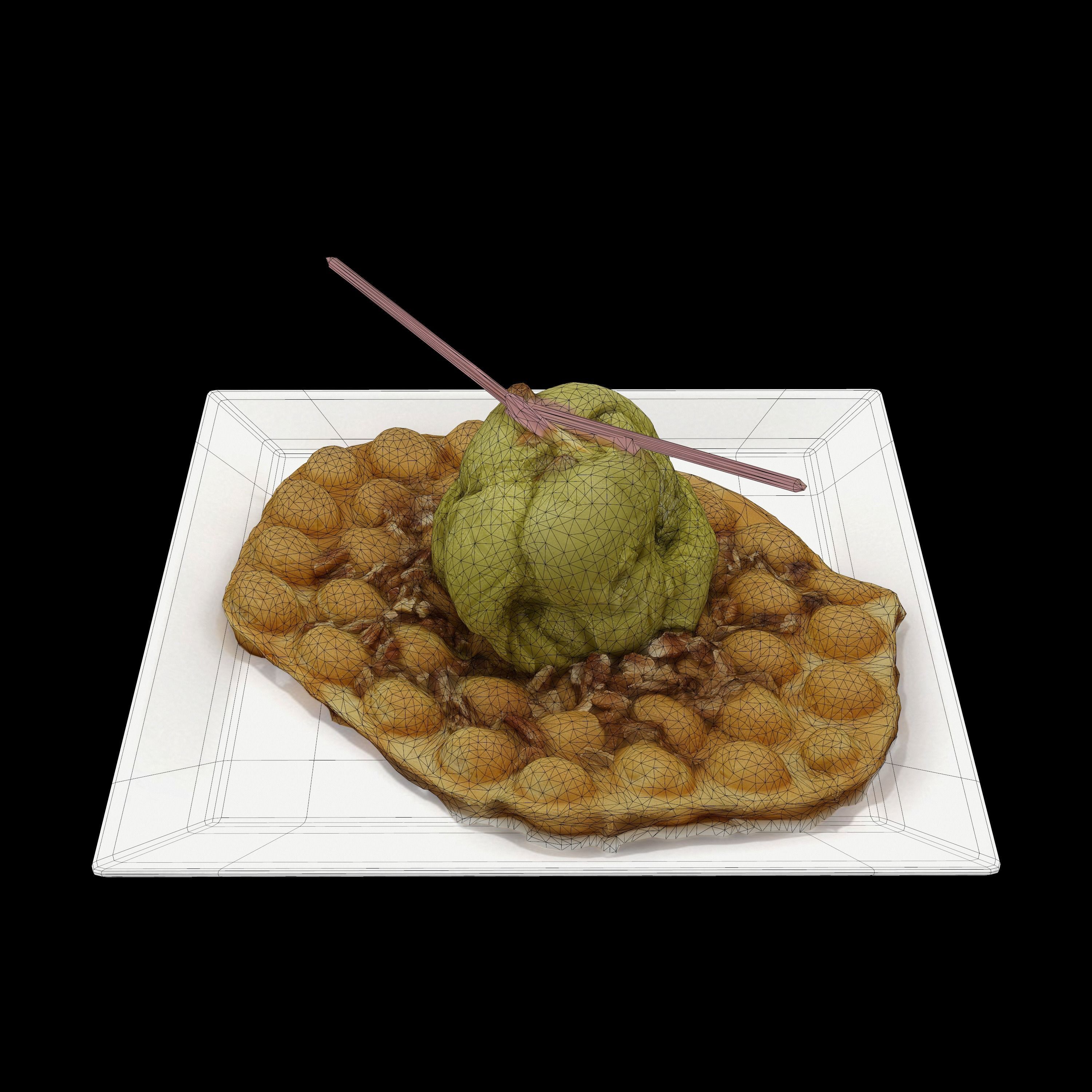 Perfect Matcha Low-poly 3D model_8