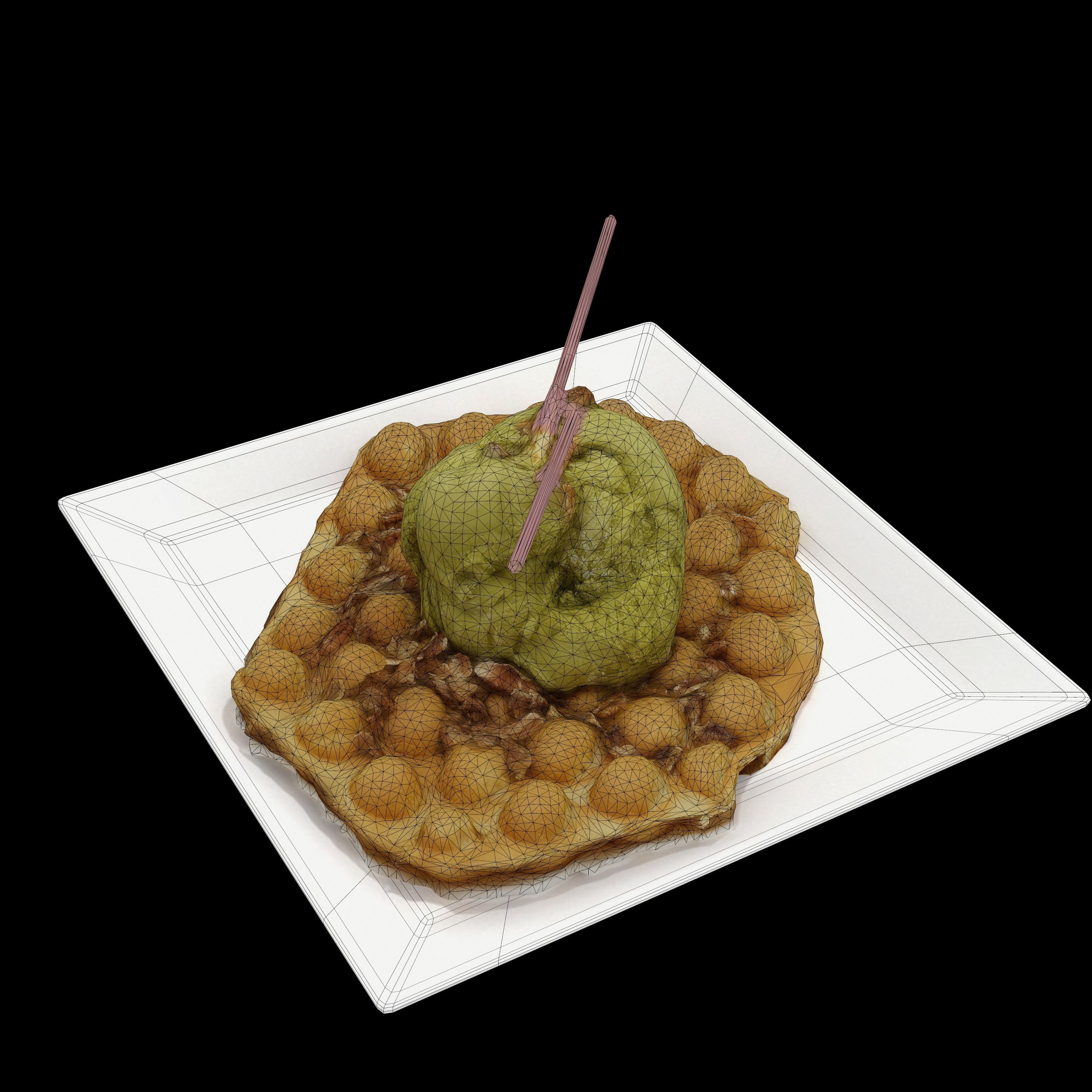 Perfect Matcha Low-poly 3D model_13