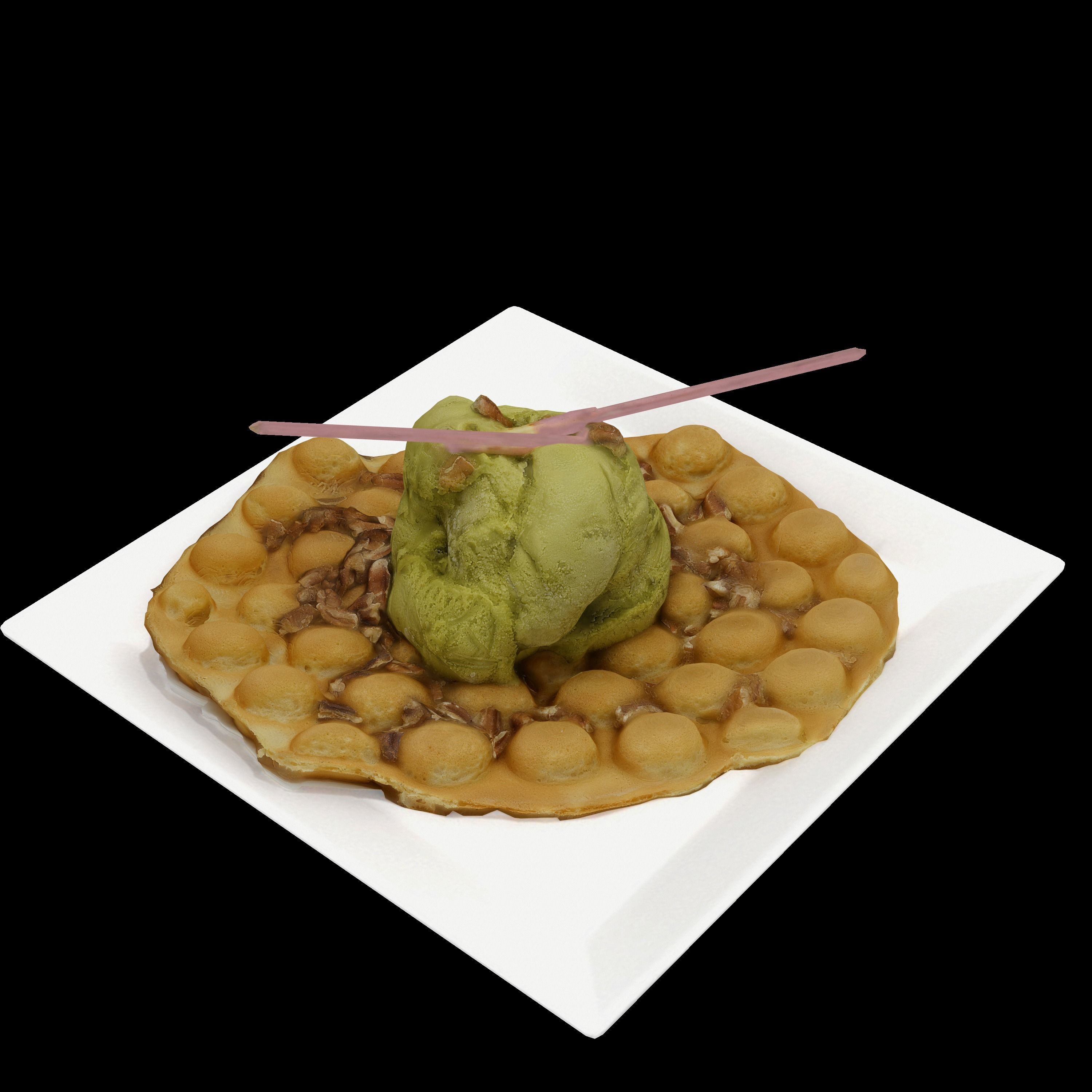 Perfect Matcha Low-poly 3D model_5