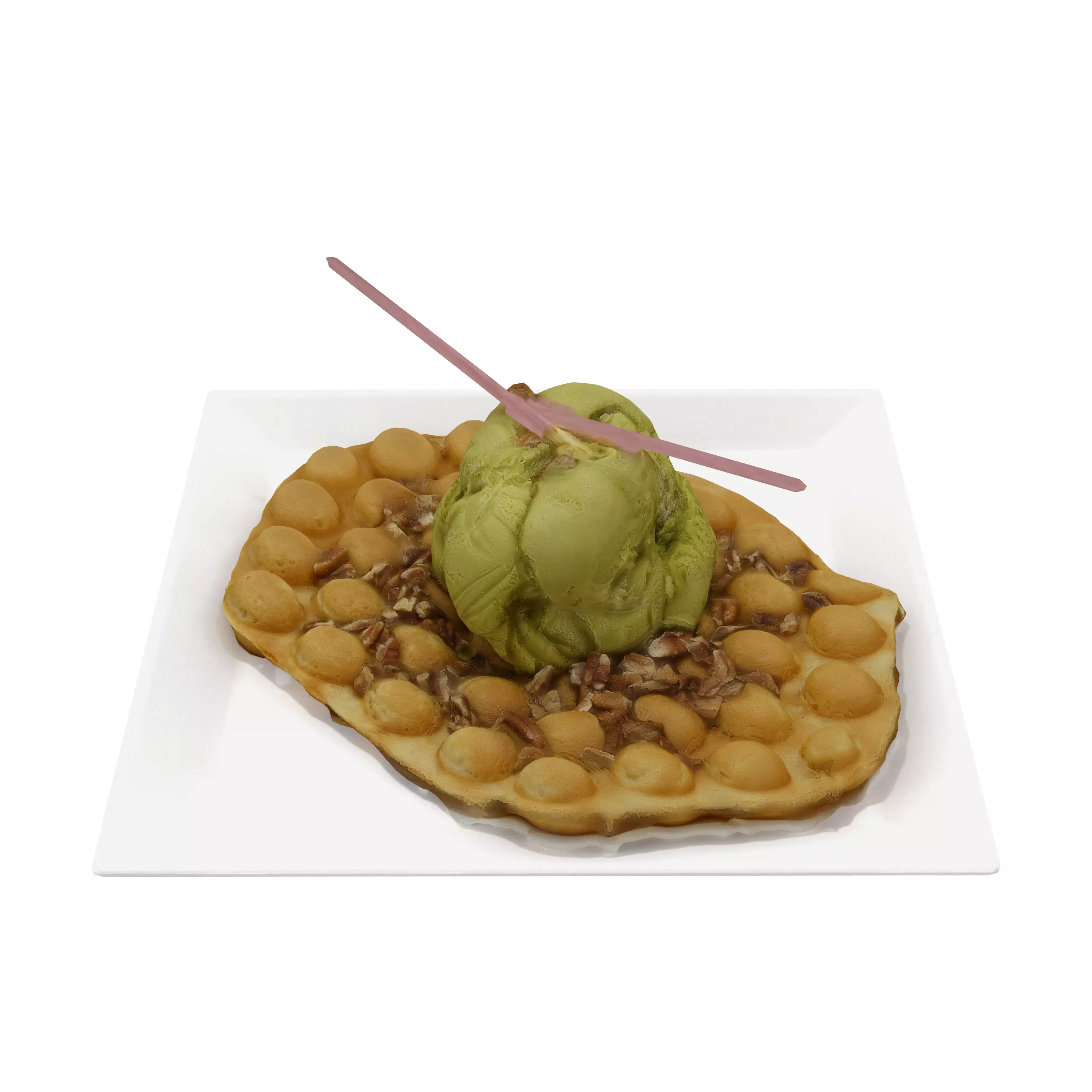 Perfect Matcha Low-poly 3D model_0