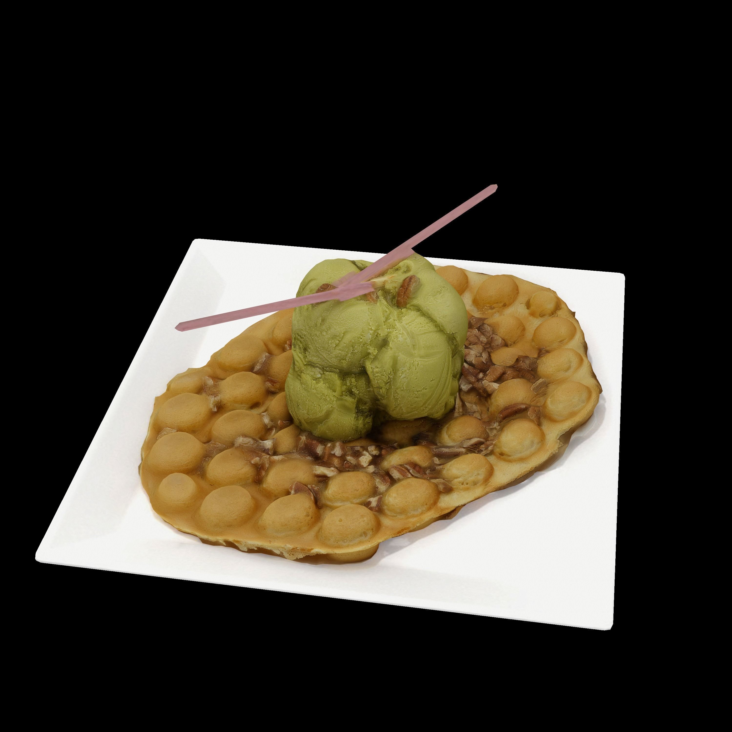 Perfect Matcha Low-poly 3D model_2