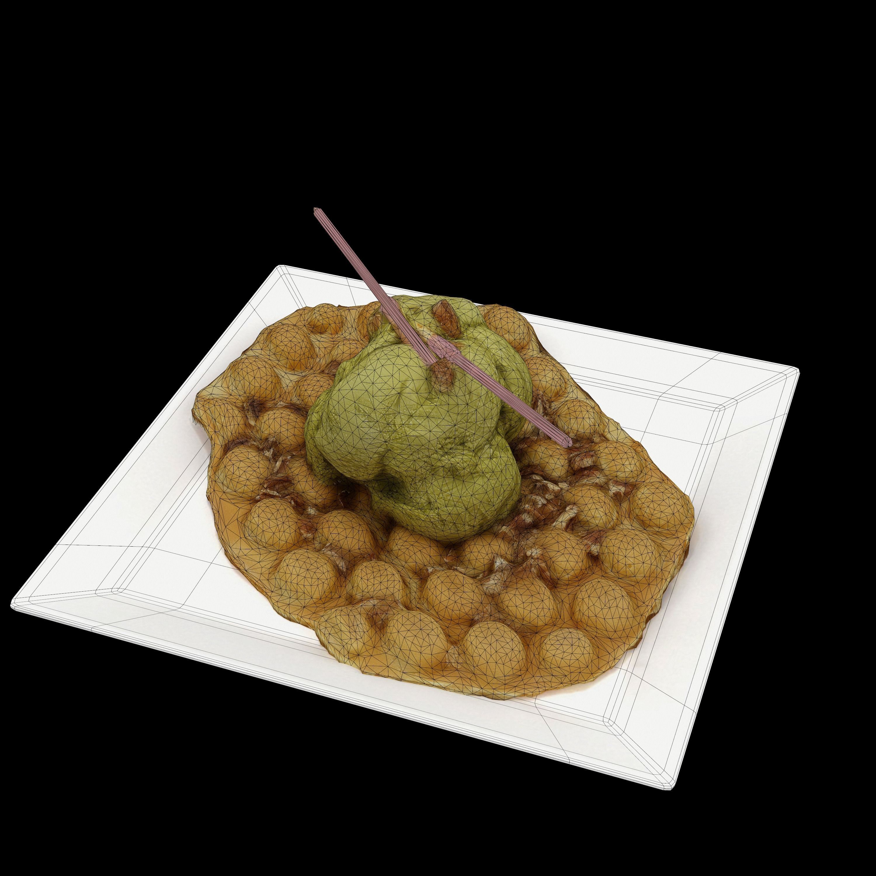 Perfect Matcha Low-poly 3D model_12