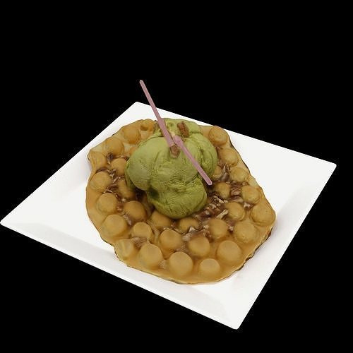 Perfect Matcha Low-poly 3D model 3