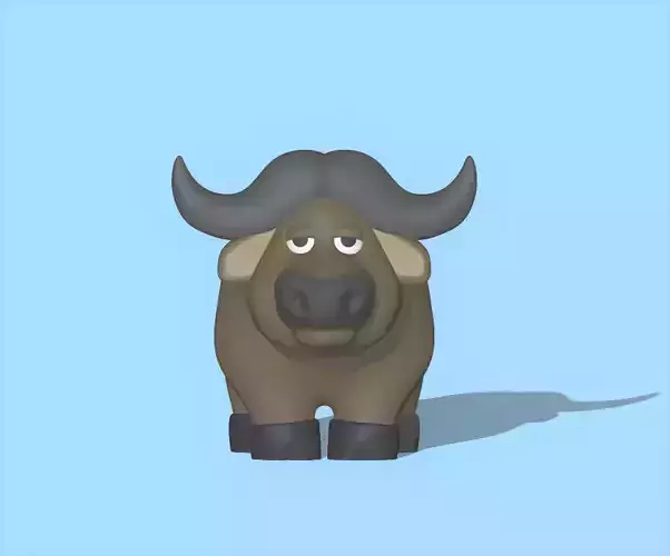 A cute Buffalo to decorate and play