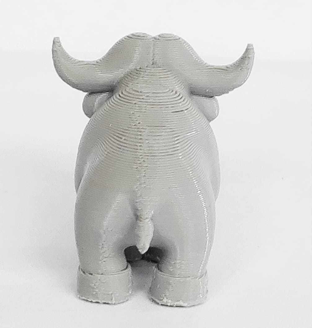 A cute Buffalo to decorate and play 3D print model_7