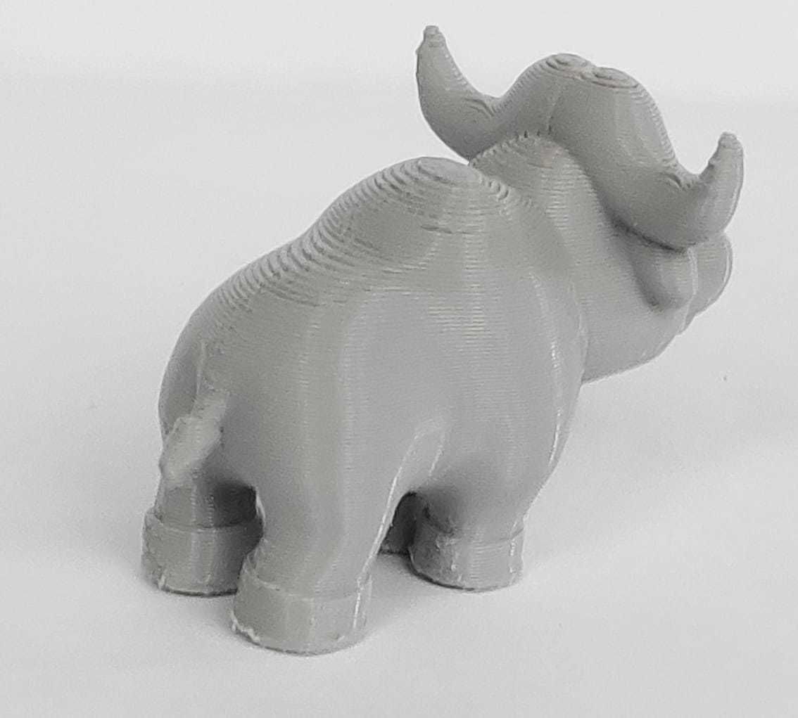 A cute Buffalo to decorate and play 3D print model_6
