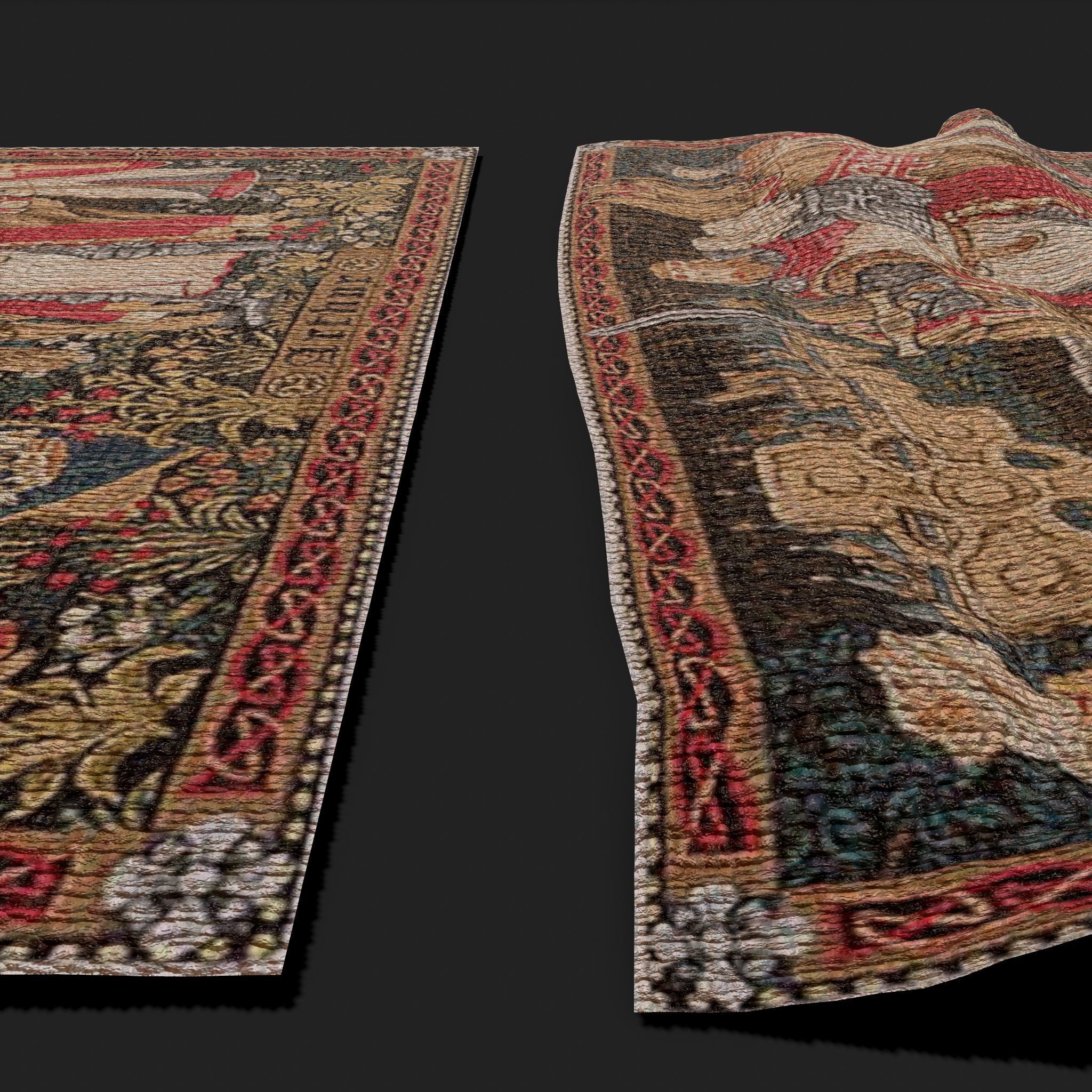 King Arthur Tapestry Low-poly 3D model_18