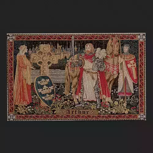 King Arthur Tapestry  Low-poly 3D model