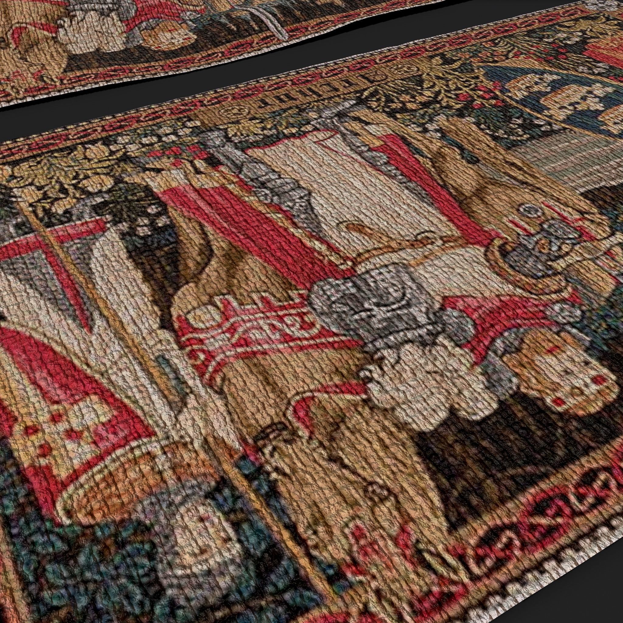 King Arthur Tapestry Low-poly 3D model_15