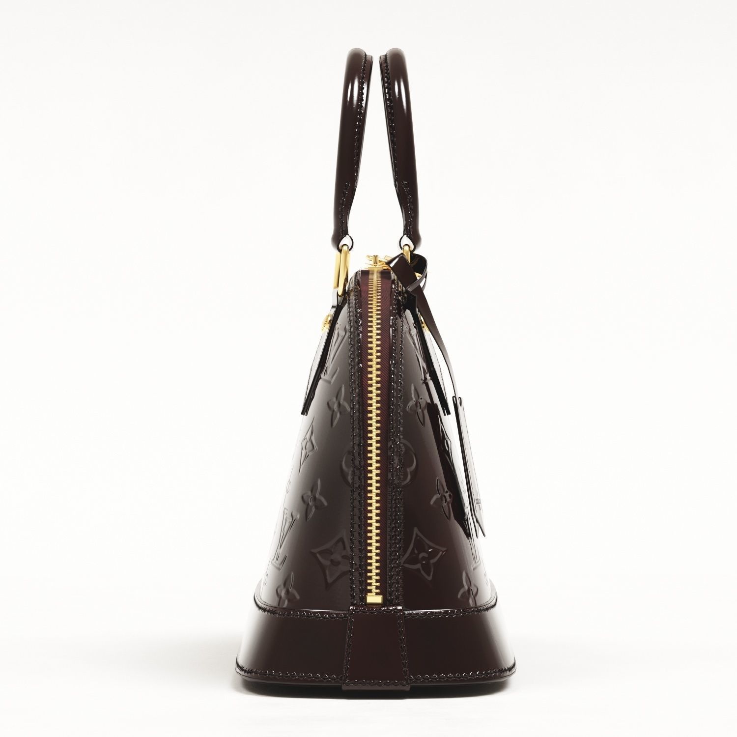 Louis Vuitton Alma BB Monogram Embossed Vernis Top Handle Bag Low-poly 3D model_12