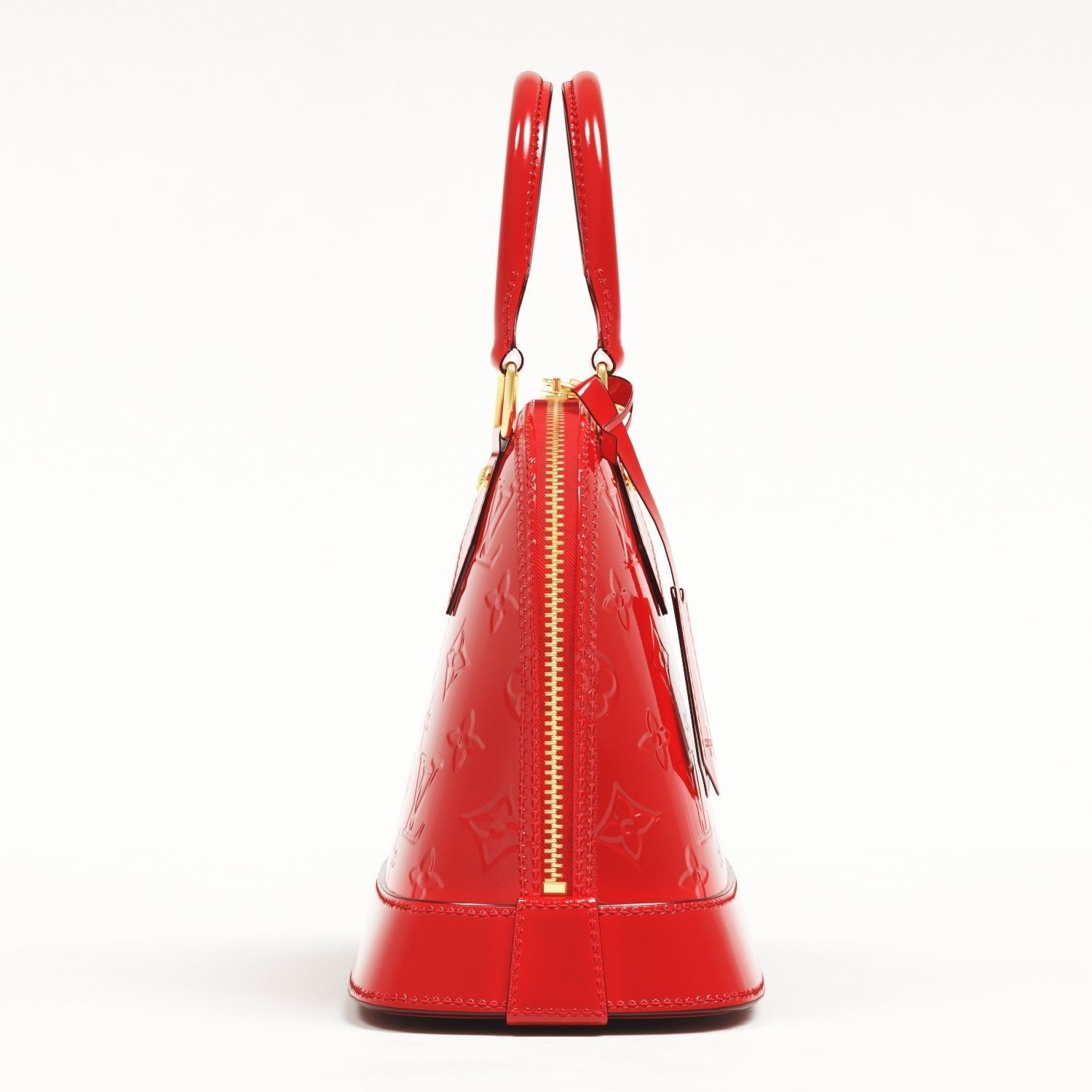 Louis Vuitton Alma BB Monogram Embossed Vernis Top Handle Bag Low-poly 3D model_6