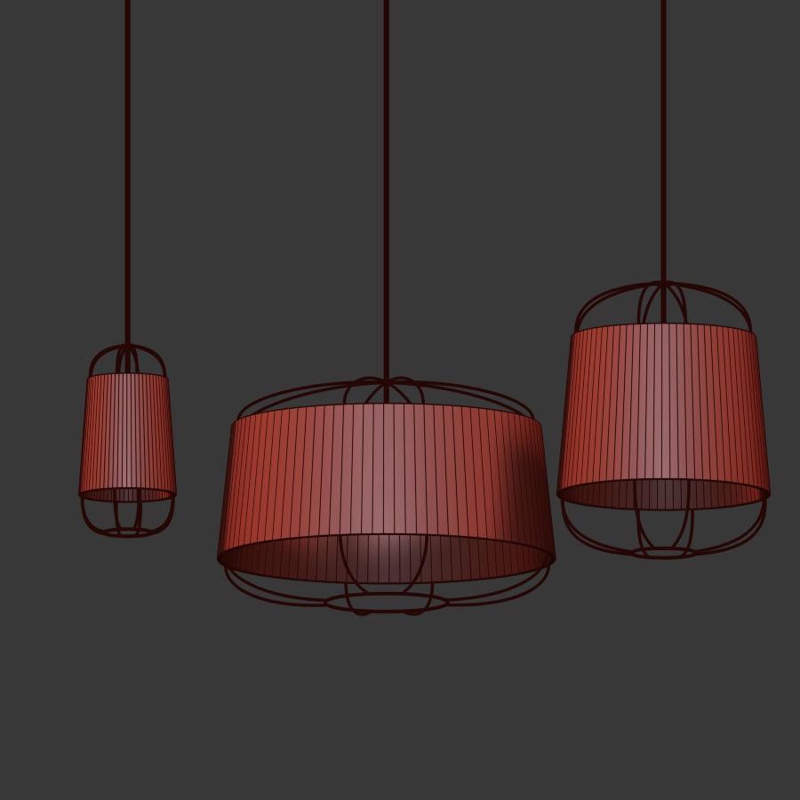 Lanterna Pendant Light Set Petitefriture 3D model_4