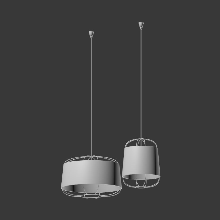 Lanterna Pendant Light Set Petitefriture 3D model_3