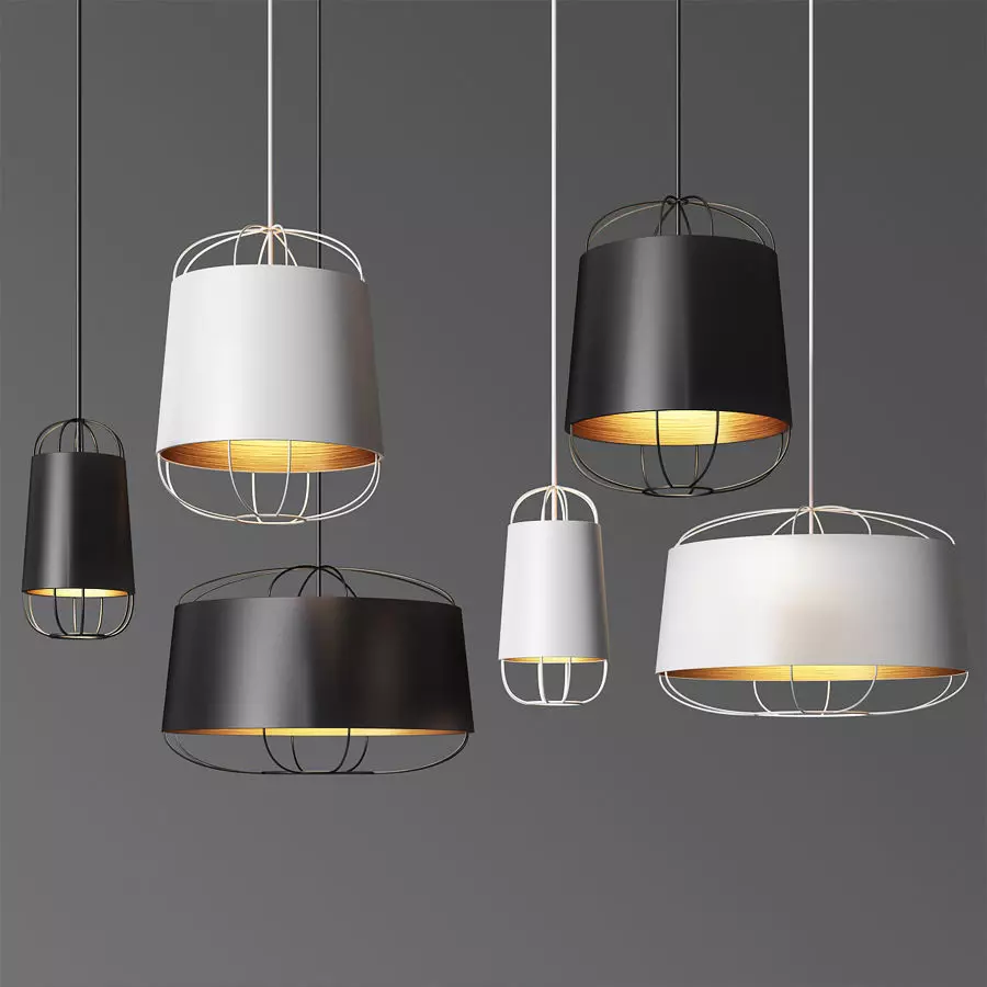 Lanterna Pendant Light Set Petitefriture 3D model_0