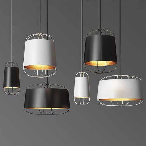 Lanterna Pendant Light Set Petitefriture 3D model