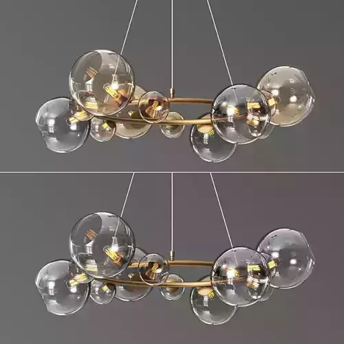 Bubbles 9 light chandelier