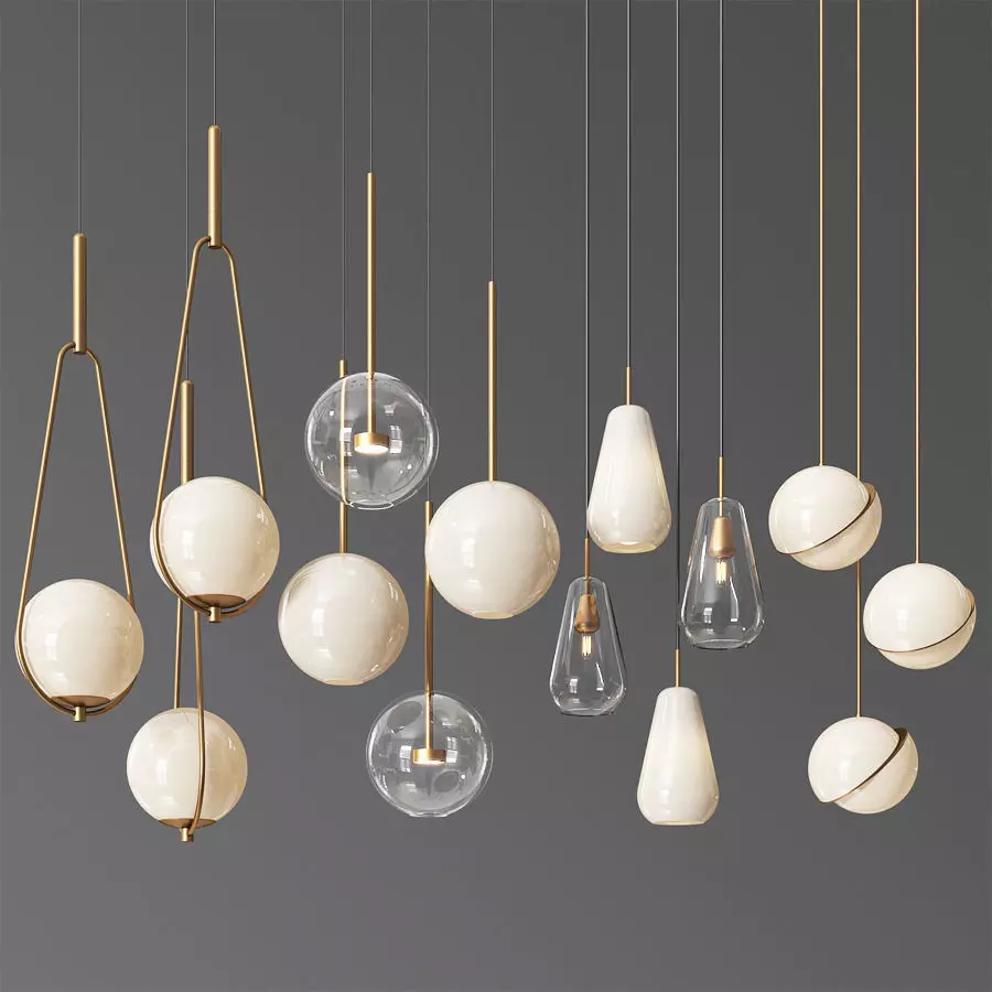 Pendant Light Collection 3D model_0
