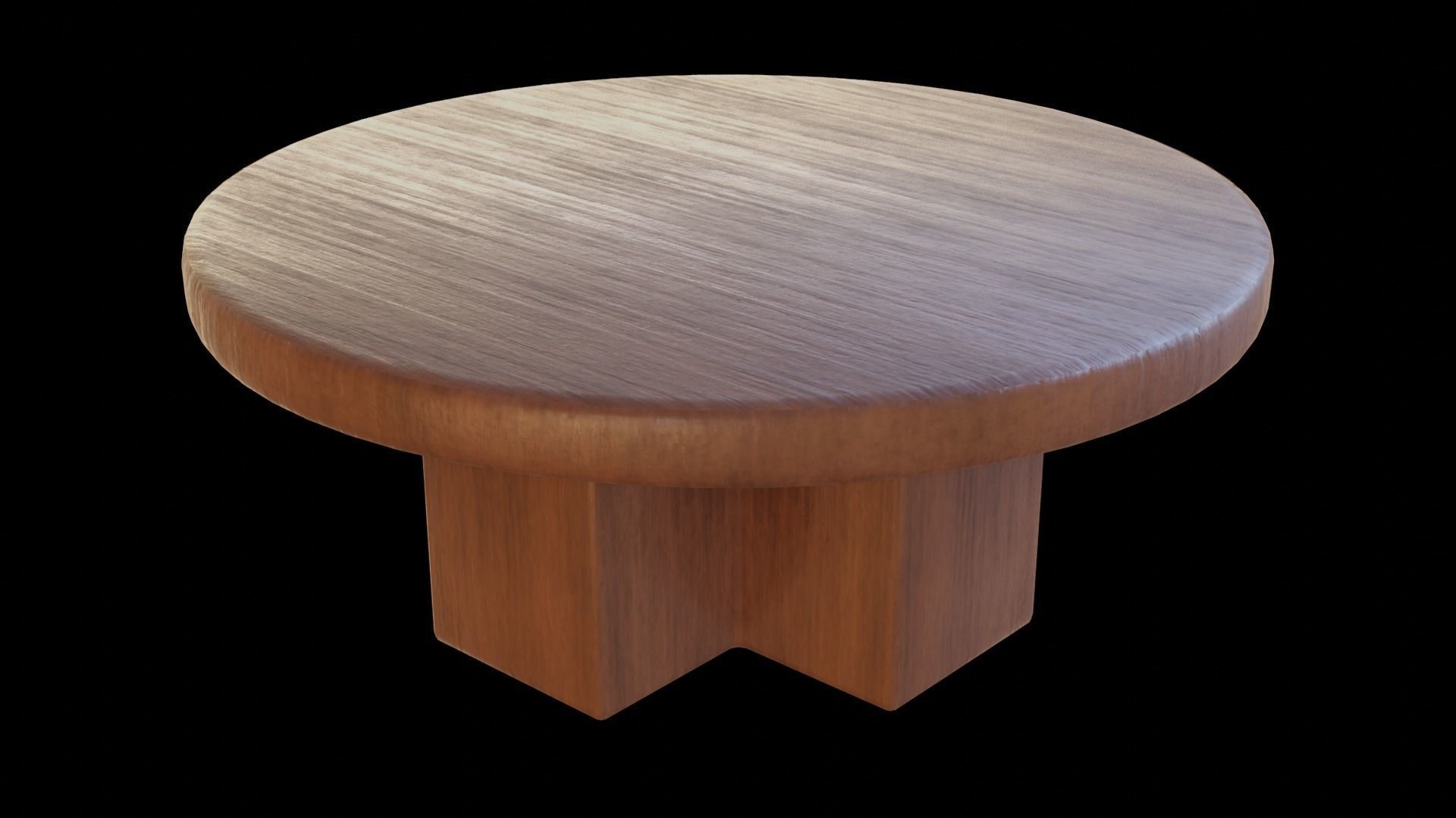 Heavy Circular Table Low-poly 3D model_3