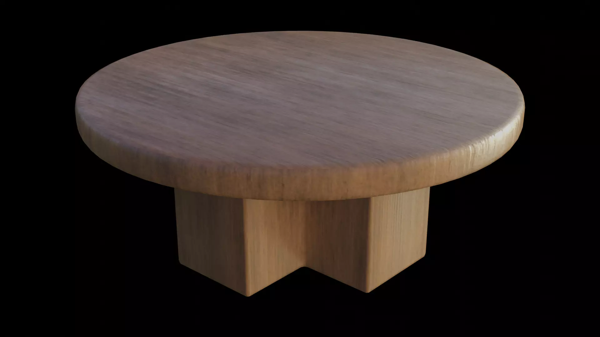 Heavy Circular Table Low-poly 3D model_0