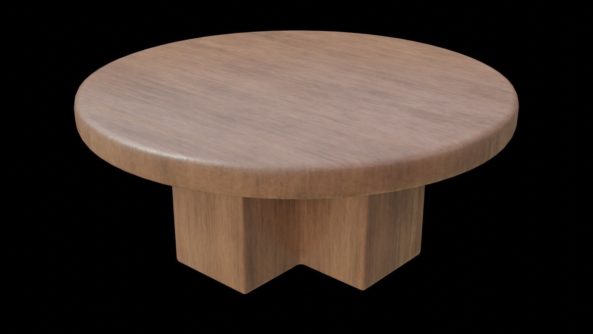 Heavy Circular Table Low-poly 3D model_4
