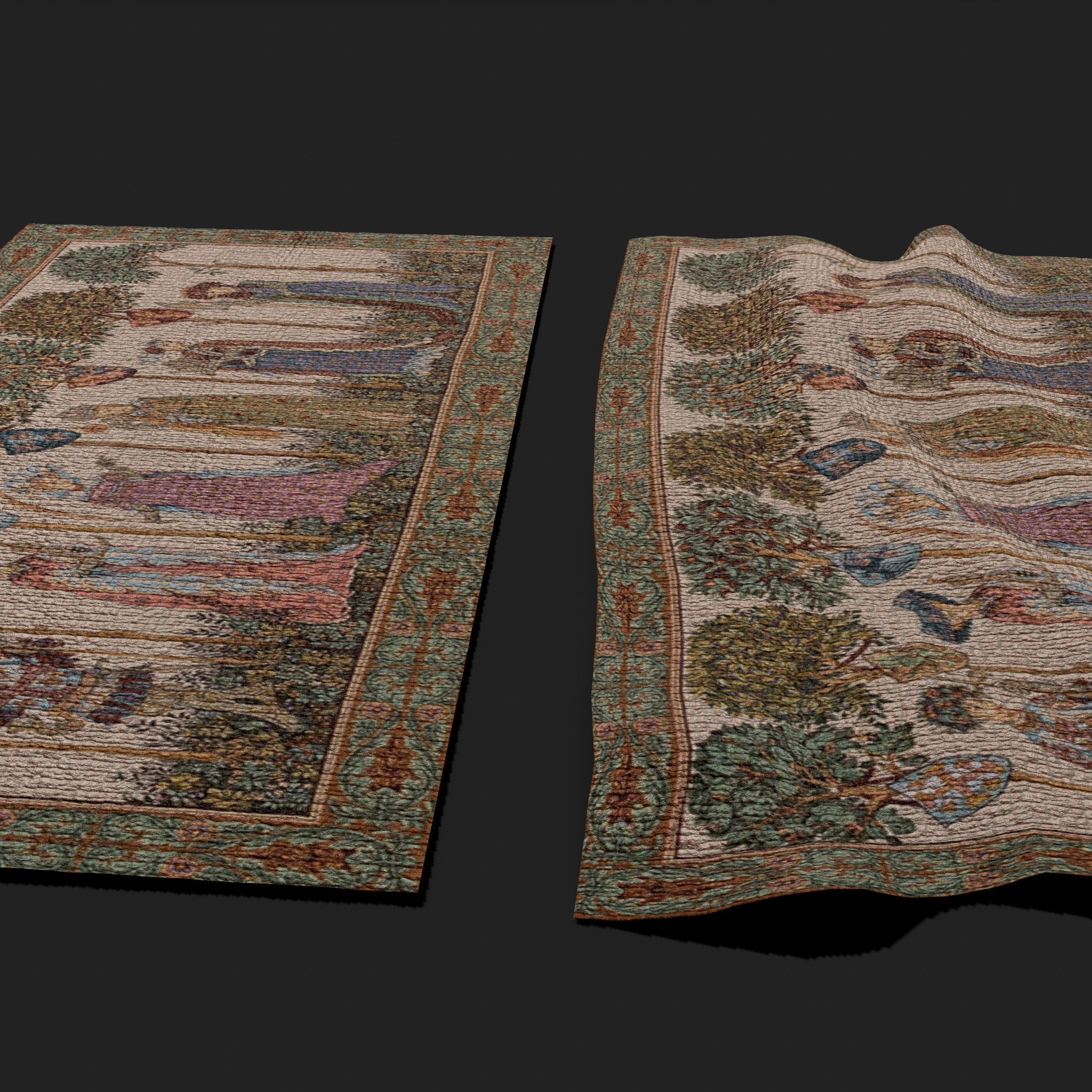 Mantas Castle Tapestry Low-poly 3D model_19